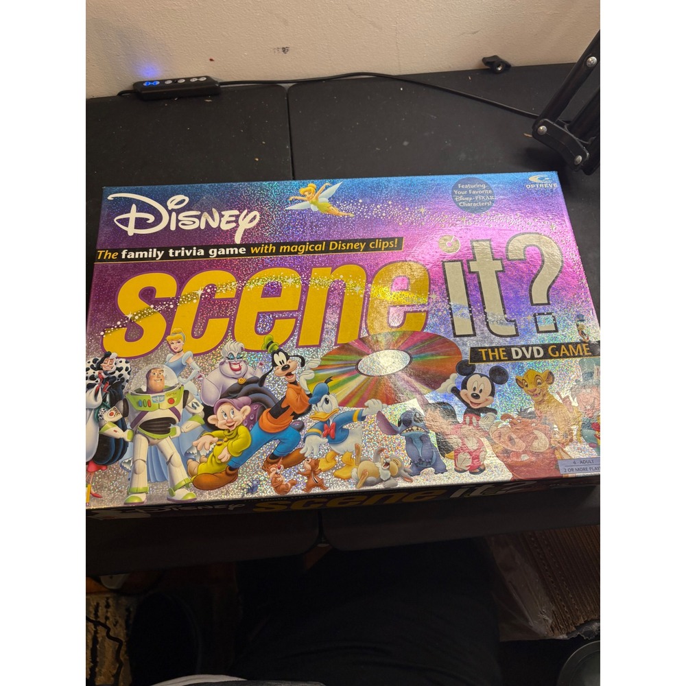 Disney Scene It? The DVD Game Mattel G3122 Family Trivia Board Game Pixar Clips